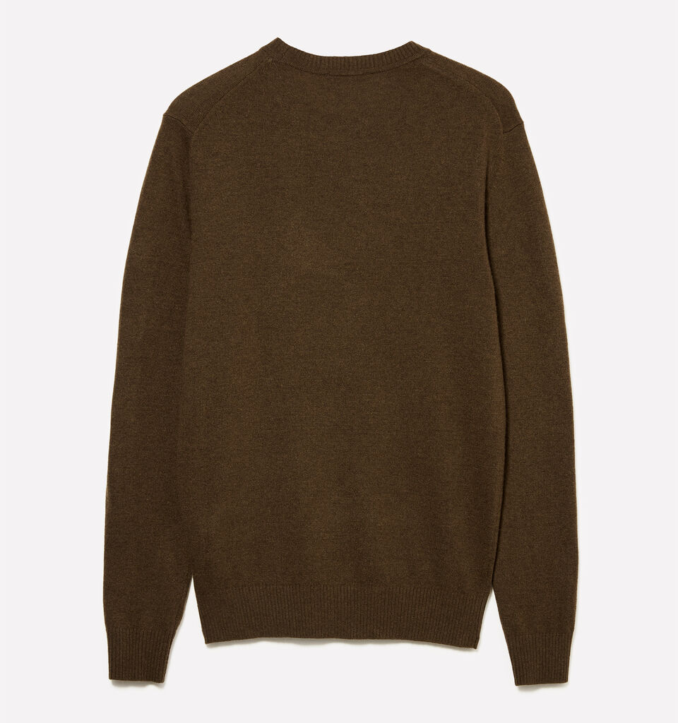 Maglia girocollo regular fit marrone - maglie girocollo da uomo - Marrone Scuro | Sisley image number 2